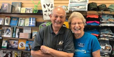 Millie and Milton Volunteer in the Gift Shop